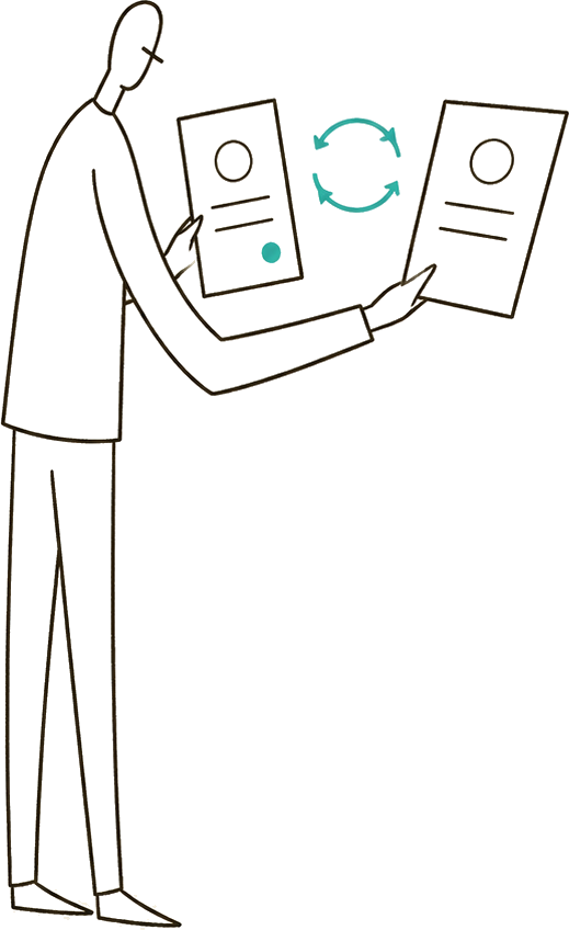Evidence moving through a repeated repair and re-scan cycle
